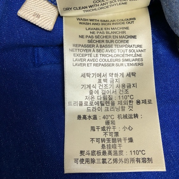 Burberry Brit Bayswater skinny jeans size 28 zip ankle Cobalt Blue - Picture 10 of 12